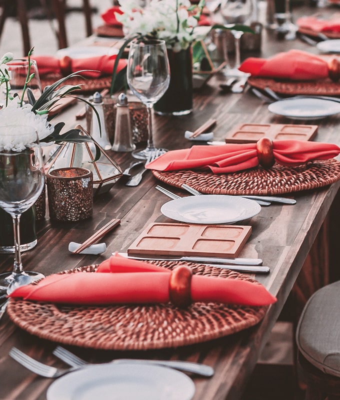 A beautiful event table setup 